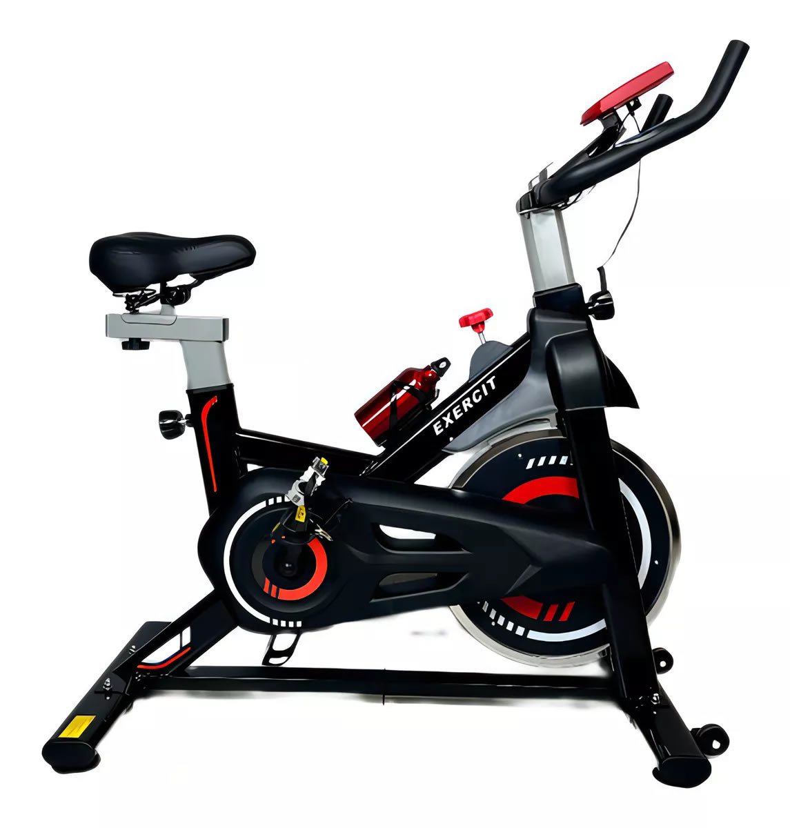Bicicleta Ergométrica Spinning Exercit Es-08 Preta e Vermelha – Exercit  Esportes
